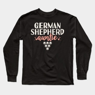 German Shepherd Auntie Gift Long Sleeve T-Shirt